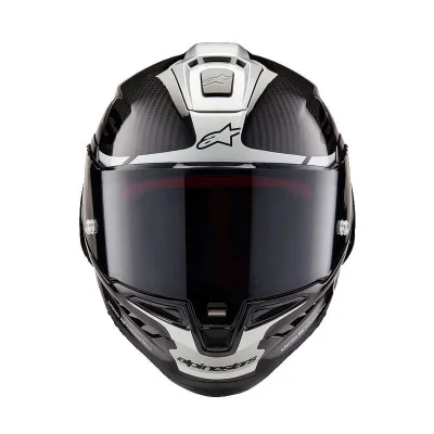 Alpinestars Helmet Supertech R10 Element Sort/Carbon/Sølv