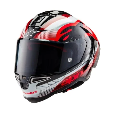 Alpinestars Helmet Supertech R10 Team Rød/Sort/Hvid